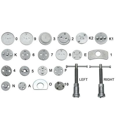 High-quality eyeglass repair tools with various screw sizes and tools for opticians and eyewear technicians. Durable metal components for precise replacement of broken or missing screws.