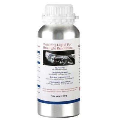 Optical headlight repair liquid for car headlamp renovation and restoration, fast-drying, high brightness, easy to use, and supports long-lasting headlight clarity and safety.