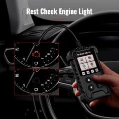 Advanced vehicle OBD2 scanner for car diagnostics and engine check.