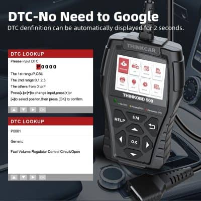Handheld automotive diagnostic tool for vehicle fault code reading and clearing, compatible with car ECU diagnostics, engine check, and sensor analysis, essential for automotive repair experts.