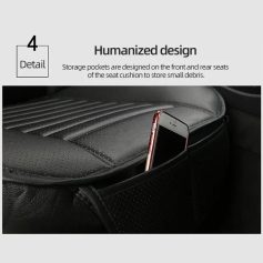 Premium ergonomic car seat with storage pockets for convenience and comfort. Designed with humanized features for easy access and organization. Perfect for driver and passenger needs.