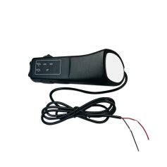 Portable electronic hearing amplifier with volume control and headphones for improved hearing assistance.