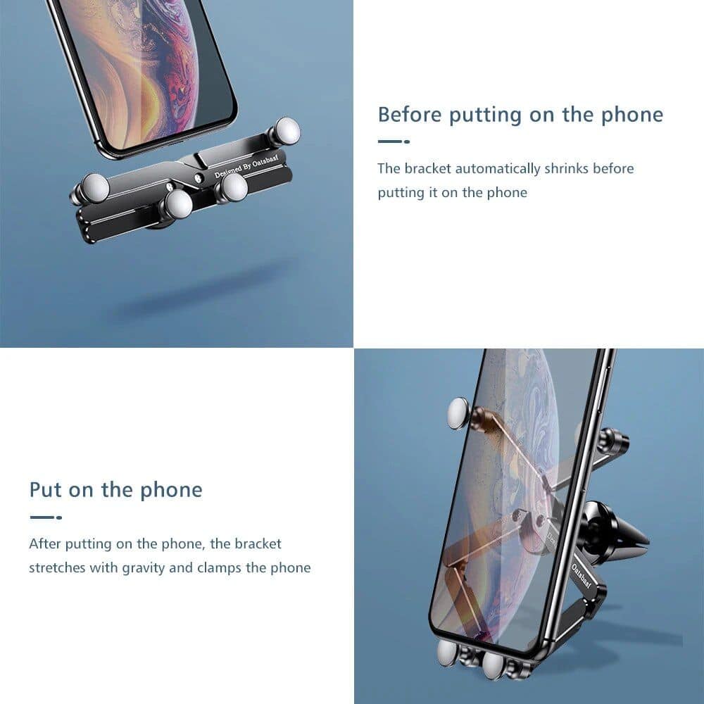 Universal Gravity Air Vent Car Phone Holder - Image 4