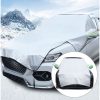 Durable car snow cover for protection against snow and ice, ideal for winter weather; lightweight and easy to install, fits most vehicle sizes.