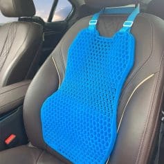 Hydro-thermal cooling gel seat cushion for driving comfort, reducing pressure, and enhancing posture. Perfect for long commutes and daily use, ensuring optimal seat cooling and support.