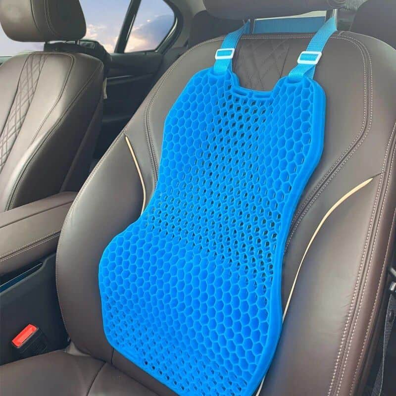 Hydro-thermal cooling gel seat cushion for driving comfort, reducing pressure, and enhancing posture. Perfect for long commutes and daily use, ensuring optimal seat cooling and support.
