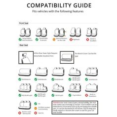 Comfortable car seats with detachable headrests and armrests for the best driving experience. Compatible with various vehicle models, featuring solid benches, split options, and built-in headrests.