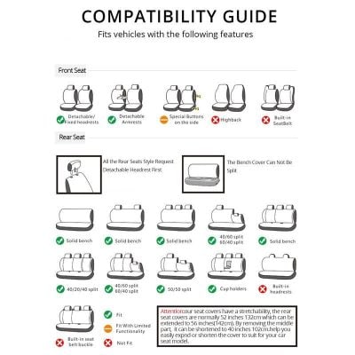 Comfortable car seats with detachable headrests and armrests for the best driving experience. Compatible with various vehicle models, featuring solid benches, split options, and built-in headrests.