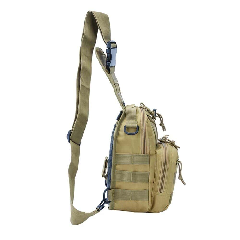 High-quality tactical shoulder bag ideal for outdoor, military, or travel use. Durable, lightweight, with multiple compartments for organizing gear. Perfect for everyday carry and adventure activities.