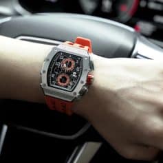 High-end luxury sports watch with bold design and chronograph features, perfect for fashion and accessory enthusiasts.