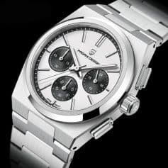 Luxury men's stainless steel watch with chronograph features and modern design from Monalisa Store. Perfect for stylish accessories and gift ideas.