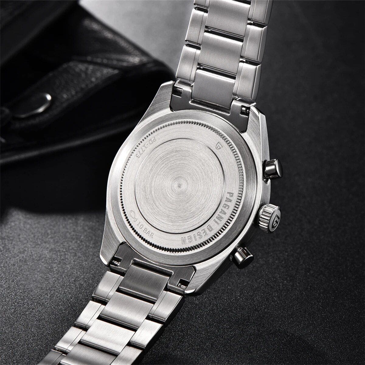 High-quality stainless steel watch with chronograph features and water resistance, perfect for stylish men and women seeking premium timepieces.