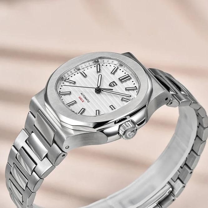 High-quality stainless steel men's watch with sleek design, precise automatic movement, and durable band, perfect for luxury and everyday wear.