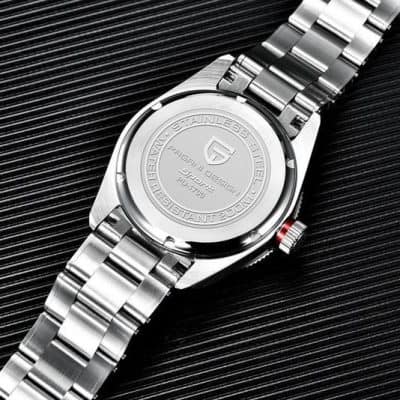 High-quality stainless steel watch with durable strap and precise movement, perfect for stylish men's accessories. Shop luxury watches at Monalisa Store for sophisticated fashion.