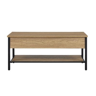 High-quality wooden console table with sleek black metal legs, ideal for living rooms, entryways, and offices. Durable, stylish, and versatile furniture for home decor.
