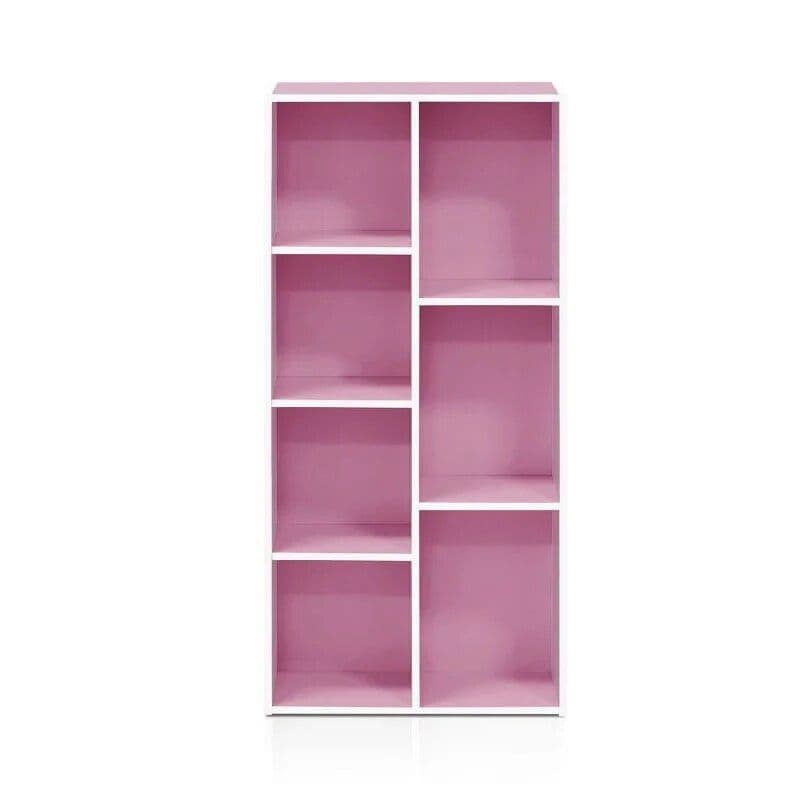 Bright pink modular storage shelf ideal for opticians, optical shops, and eyewear displays. Perfect for organizing glasses, lenses, and accessories with a sleek, modern design.