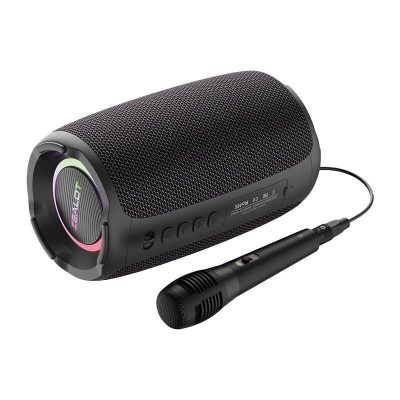 High-quality wireless portable Bluetooth speaker with microphone, perfect for music, calls, and outdoor use. Compact design for convenience and excellent sound clarity.