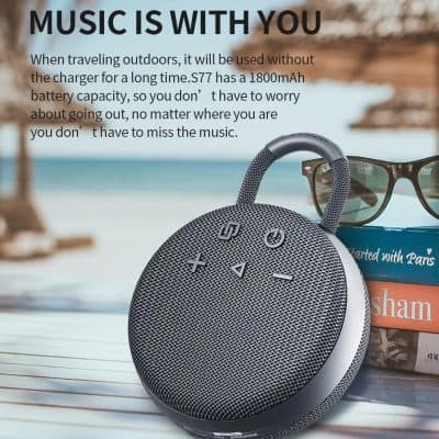 Wireless outdoor Bluetooth speaker with high-quality sound, long battery life, and durable design, perfect for travel and outdoor activities.