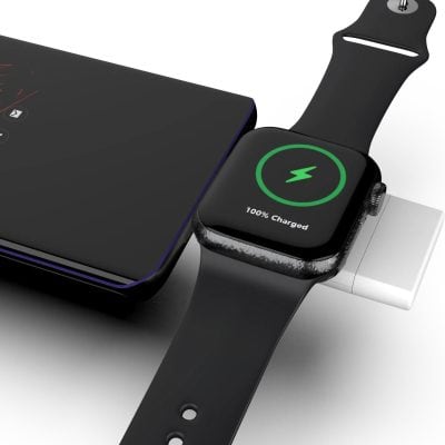 High-quality wireless charging dock for smartwatches, ensuring fast and efficient charging for Apple Watch and similar devices.