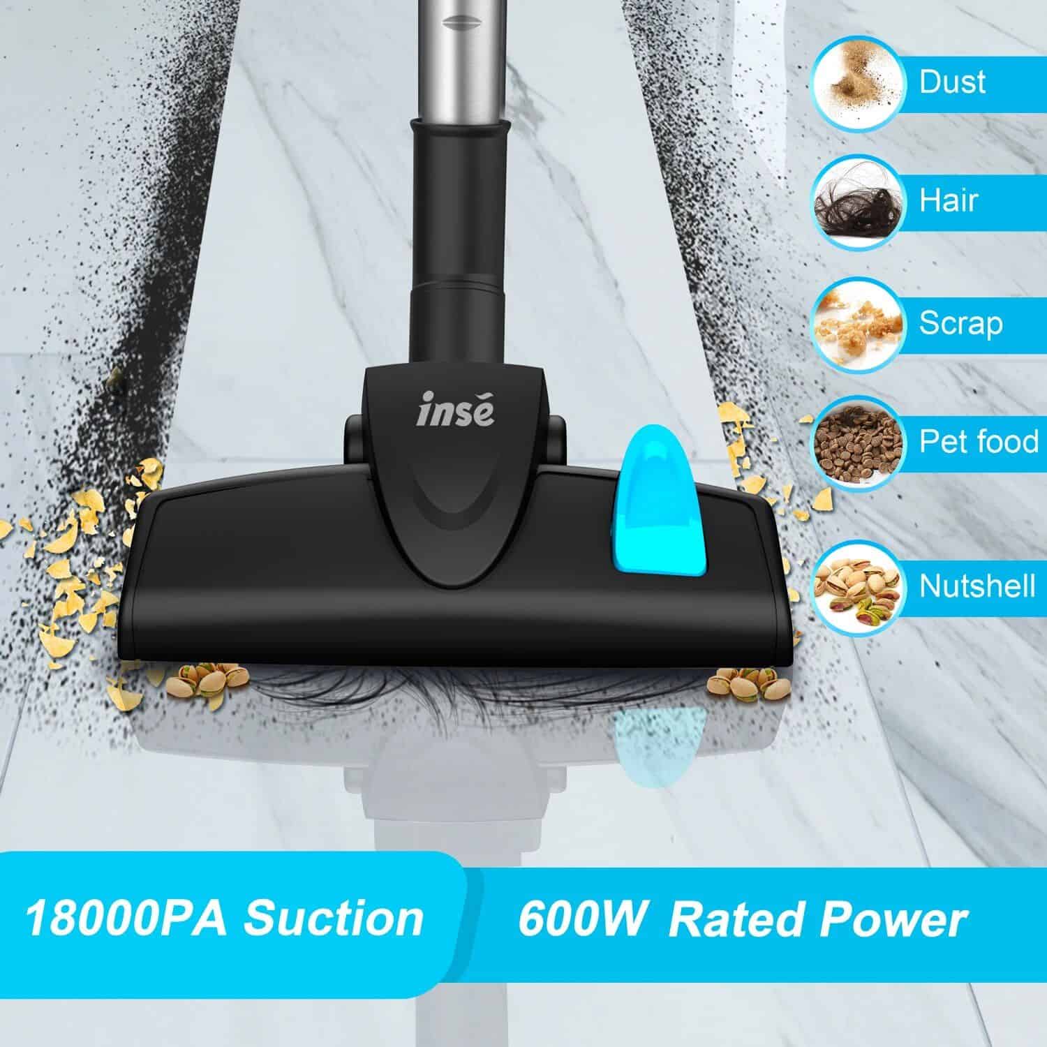2. Portable vacuum cleaner with powerful suction, ideal for cleaning dust, hair, scraps, pet food, and nutshells. Compact and efficient for home and office cleaning needs.