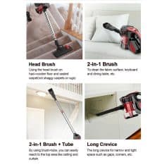 Powerful cordless vacuum cleaner for upholstery, carpet, and hard-to-reach spaces.