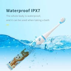 Precisely designed waterproof electric toothbrush suitable for daily oral hygiene and couples' oral care, featuring IPX7 water resistance for safe use during baths or showers.
