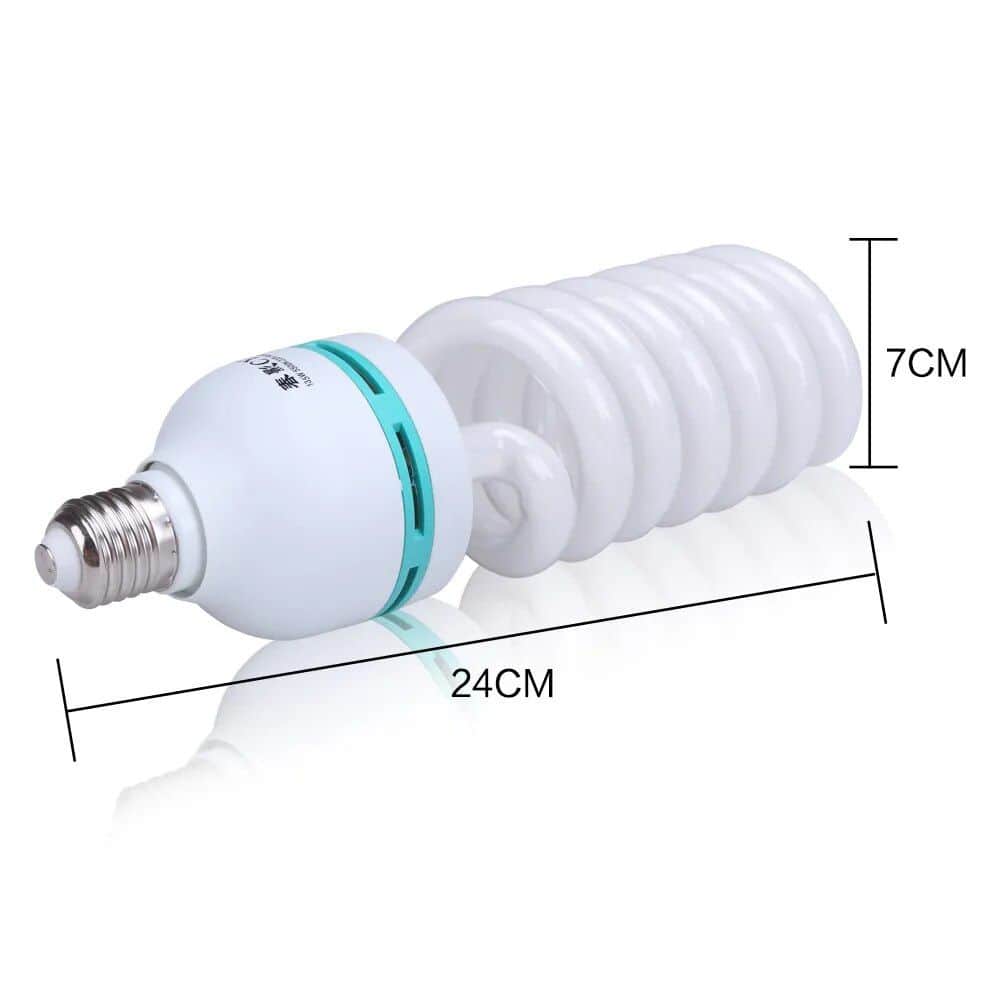 Energy-saving LED light bulb with spiral design, ideal for residential and commercial lighting, measuring 7cm by 24cm, durable and eco-friendly, available at Monalisa Store.