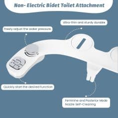 High-quality bidet toilet attachment for enhanced hygiene and comfort. Features adjustable water pressure, easy start functions, and a sleek, durable design for modern bathrooms.