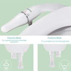 Flexible dental ultrasound device with feminine and posterior modes for enhanced patient comfort and thorough cleaning.
