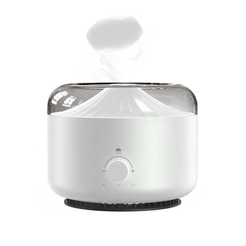 Sleek white ultrasonic diffuser with adjustable mist control, ideal for skincare and aromatherapy at Monalisa Store. Enhance your wellness routine with top-quality products.