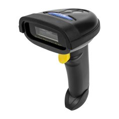 Handheld barcode scanner for retail and inventory management.