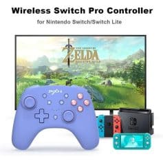 Wireless Nintendo Switch Pro Controller for gaming enthusiasts. Compatible with Nintendo Switch and Switch Lite, offering seamless gameplay and ergonomic design for an enhanced gaming experience.