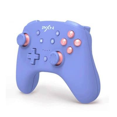 Game controller for PC and console gaming with ergonomic design and customizable buttons, perfect for gamers seeking quality accessories.