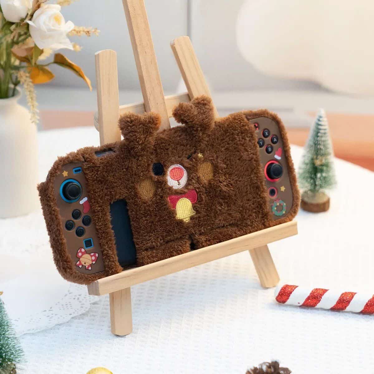 Bright, fun switch cover featuring a plush teddy bear design, ideal for children's rooms to add a playful touch while protecting switches. Perfect for enhancing room decor with charm and safety.