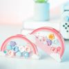 Vibrant contact lens storage case with pastel colors and cloud & star design, ideal for organizing contact lenses, perfect for safe and stylish eye care.