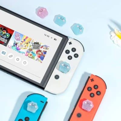 Cute sticker decals for Nintendo Switch controllers.