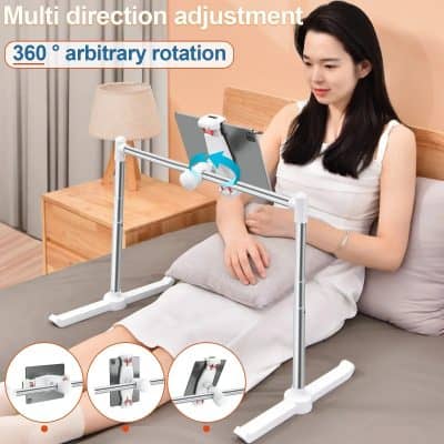 Highly versatile adjustable phone holder with 360-degree rotation, ideal for hands-free usage during medical consultations and telehealth appointments.