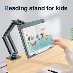 Adjustable reading stand for children with visual support, ideal for reading, studying, and learning. Compact, durable, and perfect for kids' educational and eye health needs.