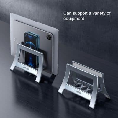 Portable, durable support stand for holding medical and optometry devices, compatible with various equipment, ensuring stability and organization in healthcare settings.