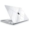 Transparent laptop case protecting MacBook from scratches and impacts, ideal for stylish tech accessories. Made with durable materials, perfect for maintaining your device’s pristine look.