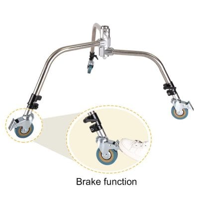 High-quality caster wheels with brake function designed for healthcare mobility aids. Features durable construction, smooth movement, and reliable safety for patients with limited mobility.