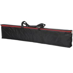 Durable black carrying case for glasses or sunglasses with red zipper, lightweight and easy to carry, perfect for storing optical accessories.