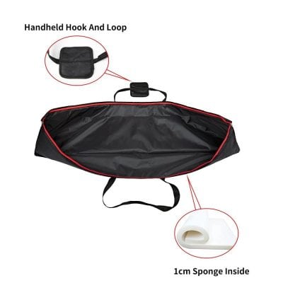 Soft, protective glasses storage with sponge interior.