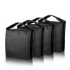 Reusable black storage bags for eyeglasses and sunglasses. Lightweight, durable, and perfect for organized eyewear storage or travel.