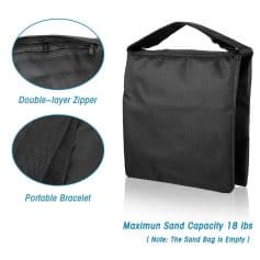 Secure, portable sandbag with double-layer zipper and lightweight design, ideal for medical, emergency, or sandbag needs.