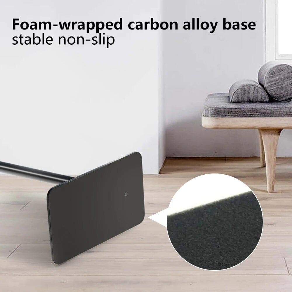 Non-slip carbon alloy base for furniture stability.