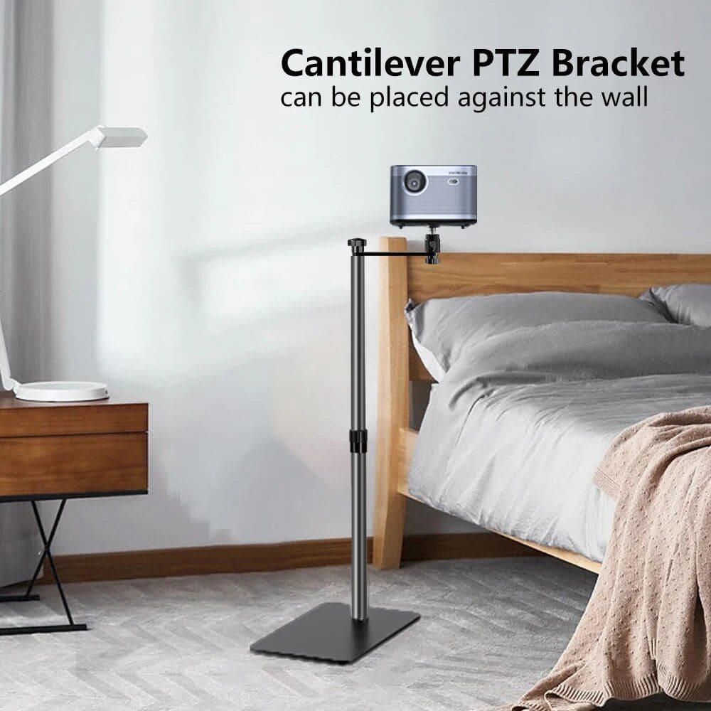 Efficient wall-mounted cantilever PTZ bracket for secure, versatile camera placement at Monalisa Medical Store.