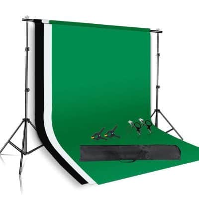High-quality green screen backdrop for photography and video productions, compatible with Monalisa Medical store accessories, perfect for professional studio photography.