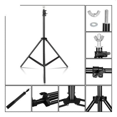 Reliable adjustable tripod lighting stand for photography, video, and studio use | Ideal for professional or hobbyist setups.