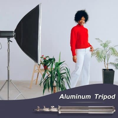 High-quality aluminum tripod for stable photography and video shoots, perfect for professional studios or content creators.